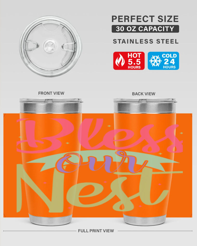 Bless our nest 49#- spring- Tumbler