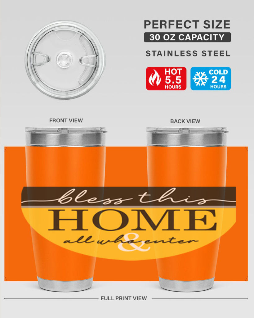 Bless this Home and all57#- spring- Tumbler