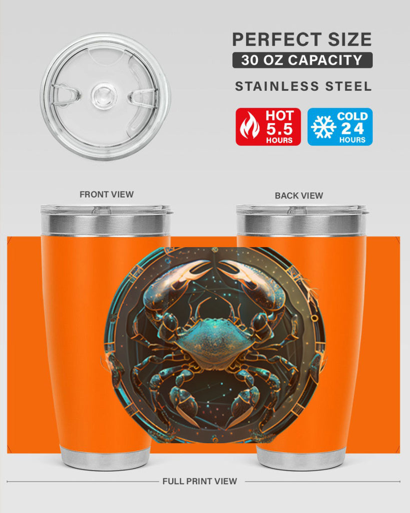 Cancer 147#- zodiac- Tumbler