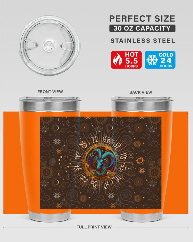 Capricorn Straight 184#- zodiac- Tumbler