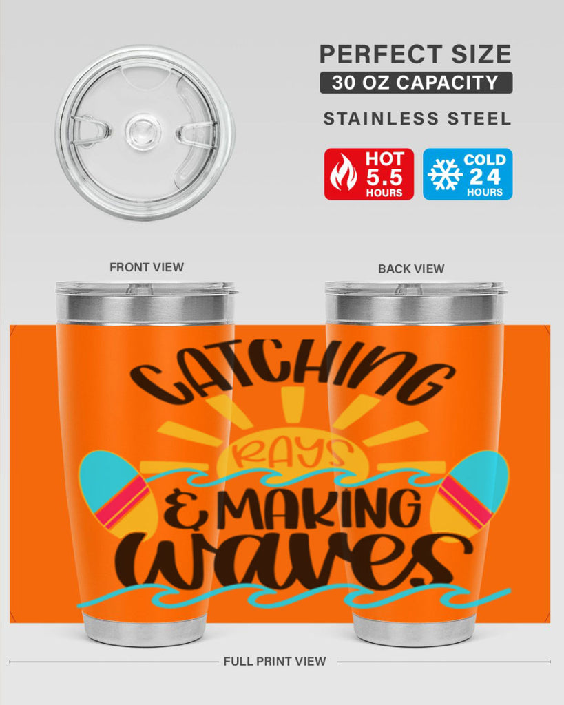 Catching Rays Making Waves Style 49#- summer- Tumbler
