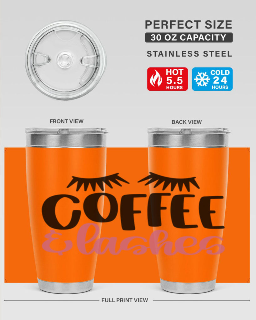 Coffee Lashes Style 110#- make up- Tumbler