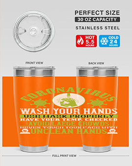 Coronavirus Wash Your Hands Use Style 1#- corona virus- Tumbler