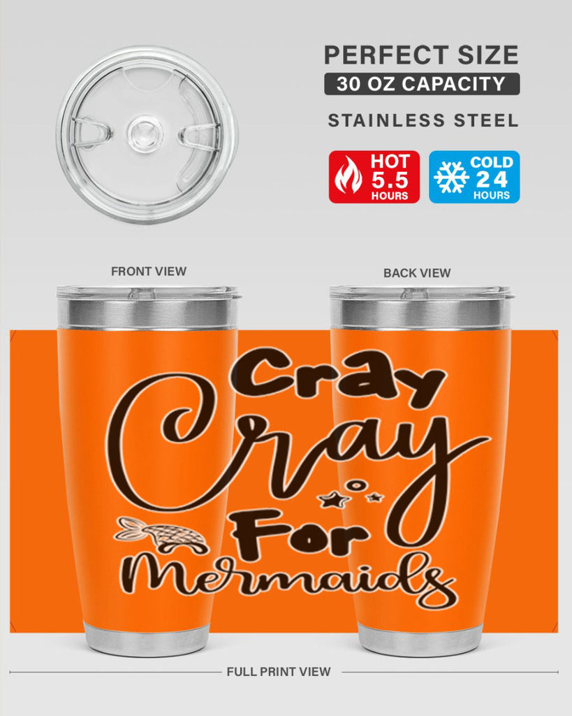 Cray Cray For Mermaids 88#- mermaid- Tumbler