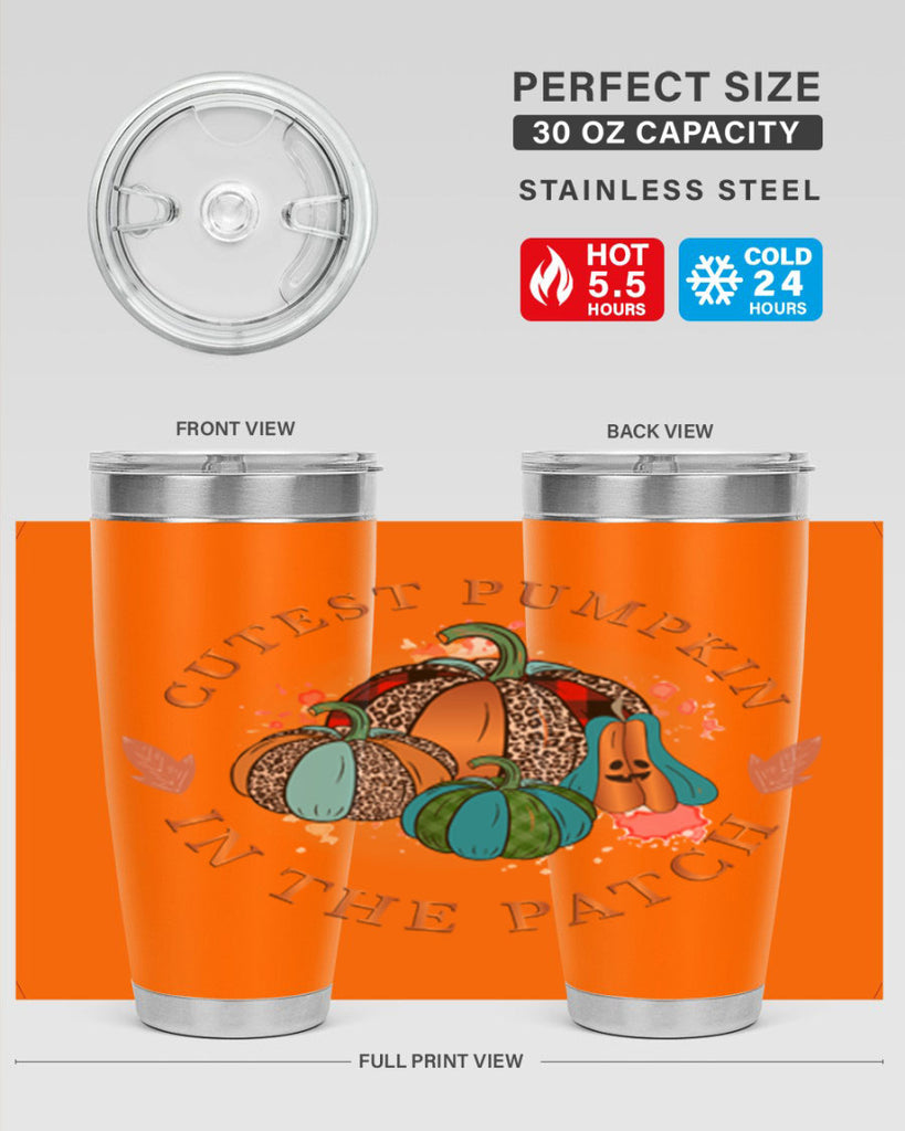 Cutest Pumpkin in the Patch 65#- fall- Tumbler