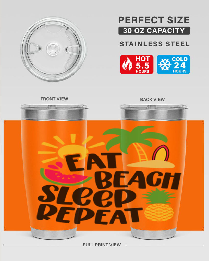 Eat Beach Sleep Repeat Style 47#- summer- Tumbler