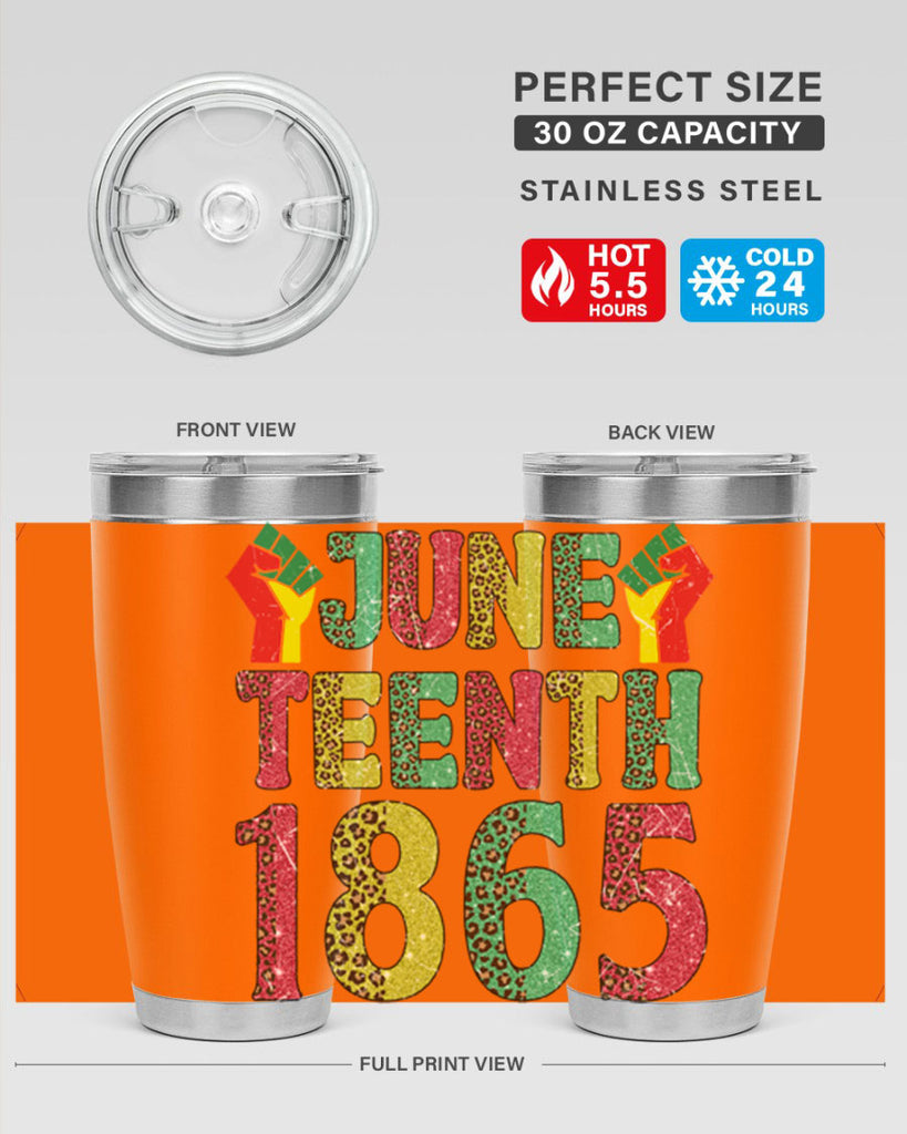 Fist Juneteenth Since 1865 Design Png 10#- Juneteenth- tumbler