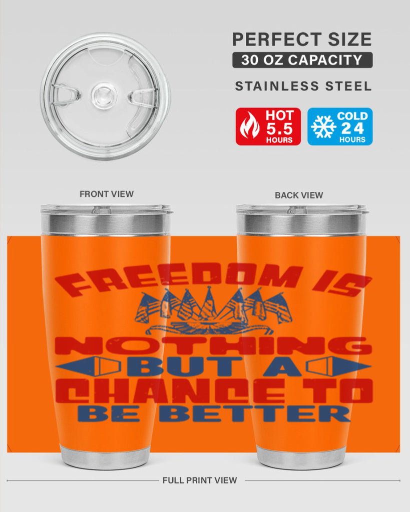 Freedom is nothing Style 6#- Fourt Of July- Tumbler