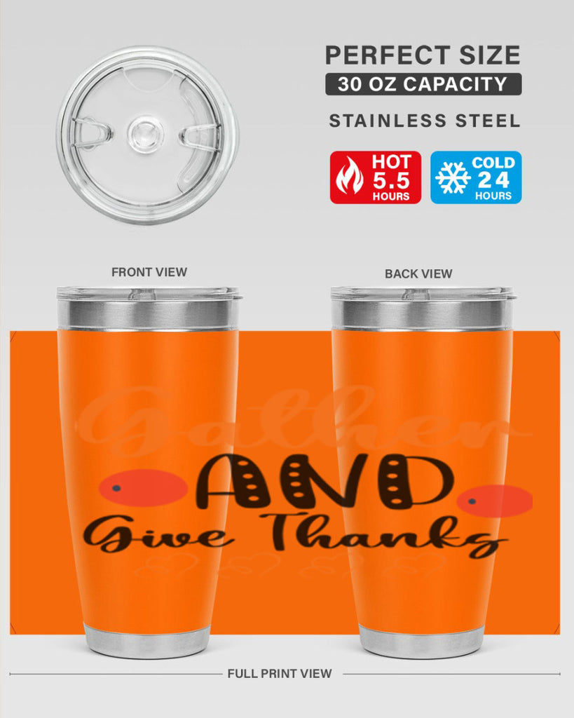 Gather And Give Thanks 188#- fall- Tumbler