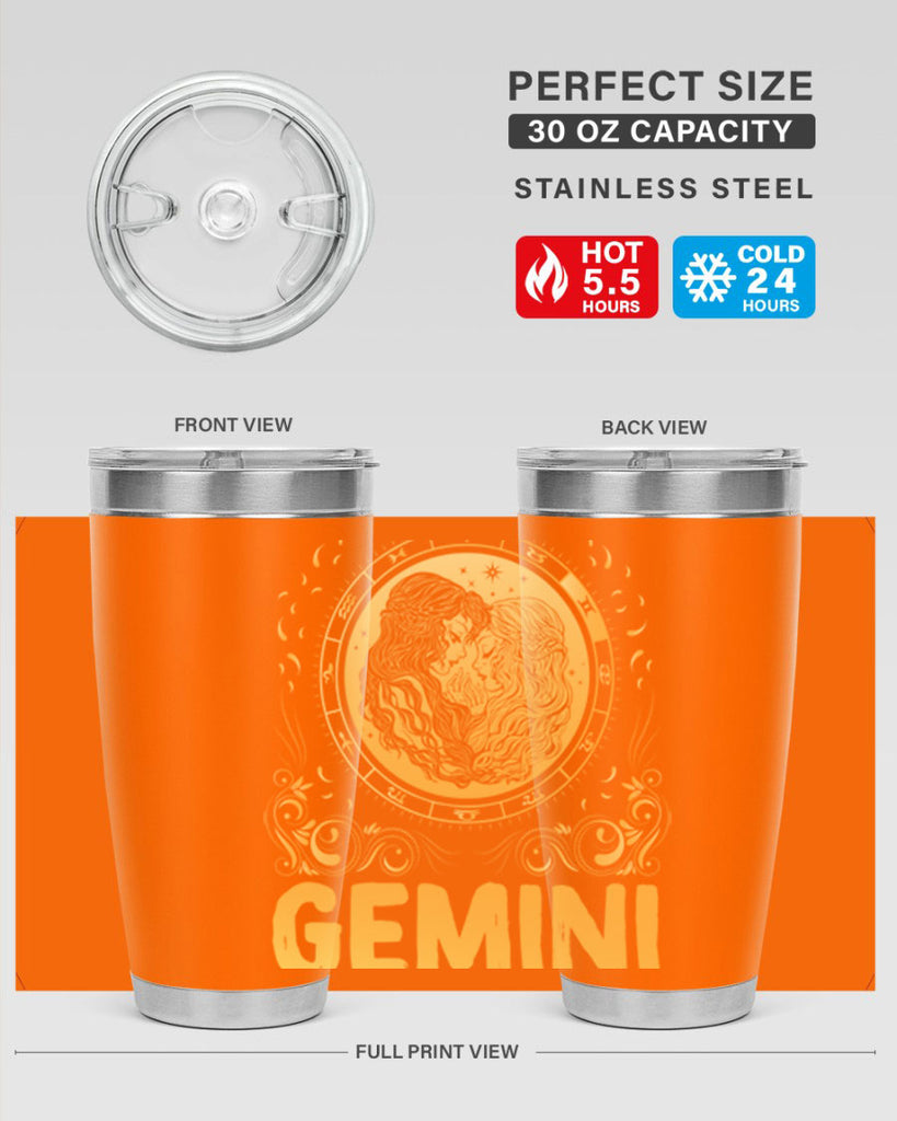 Gemini 234#- zodiac- Tumbler