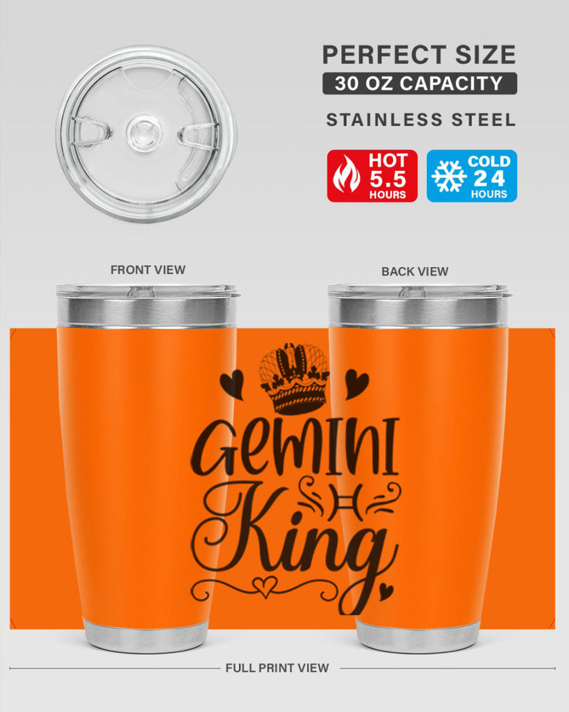 Gemini king 228#- zodiac- Tumbler
