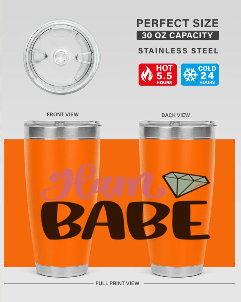 Glam Babe Style 98#- make up- Tumbler