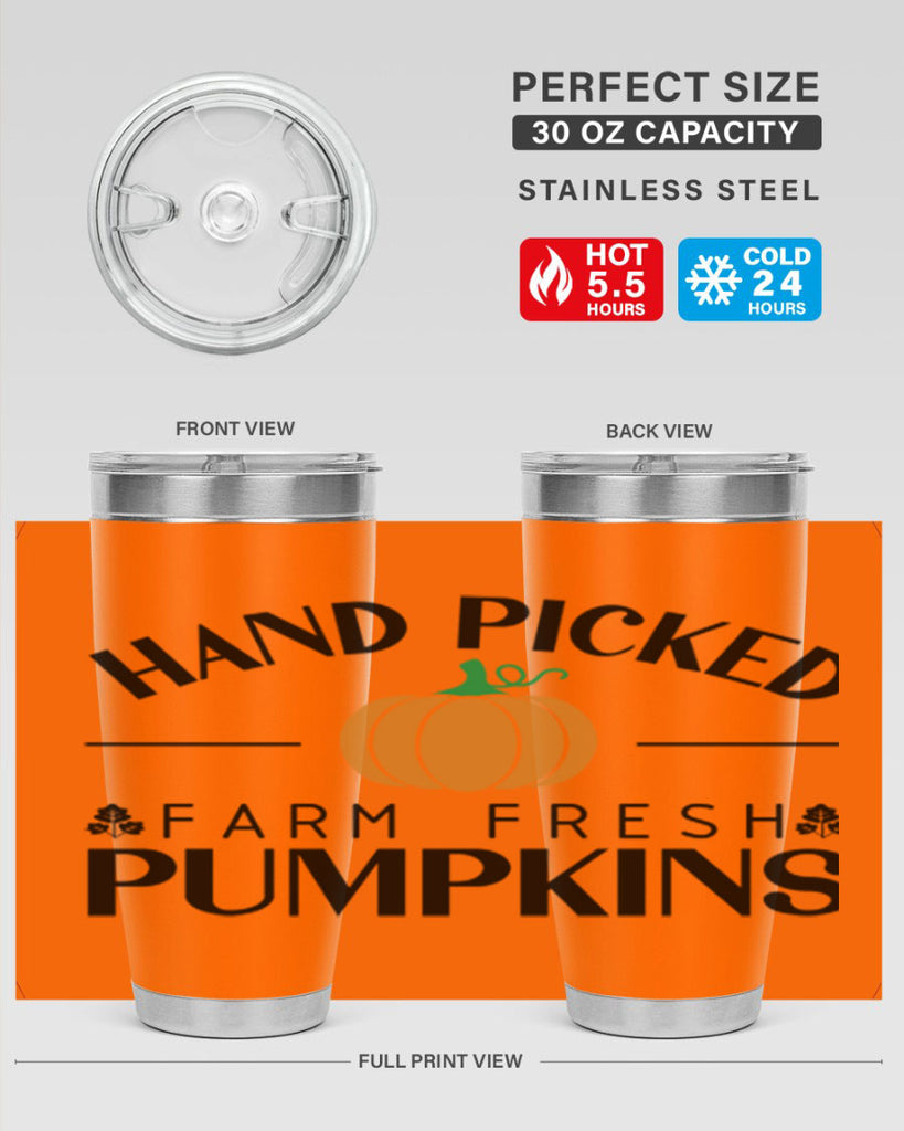 Hand Picked Farm Fresh Pumpkins 215#- fall- Tumbler