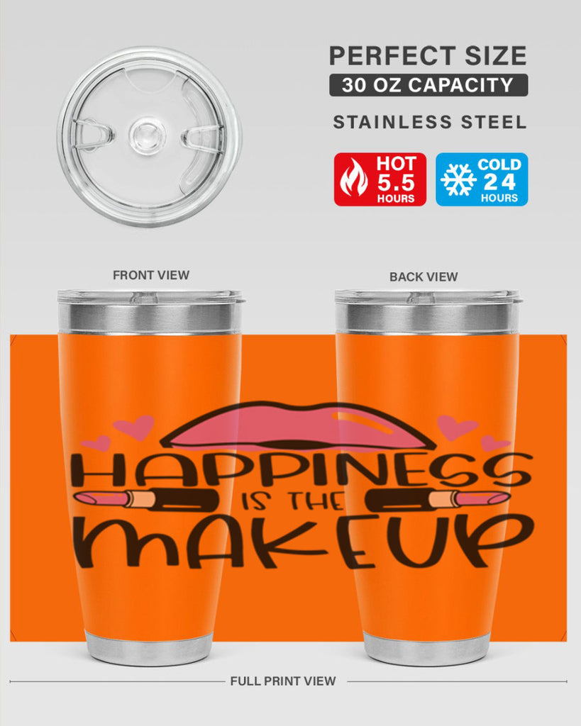 Hapiness Is The Makeup Style 95#- make up- Tumbler