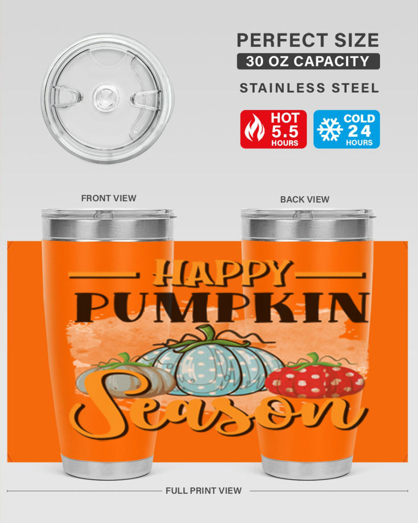 Happy pumpkin season 240#- fall- Tumbler