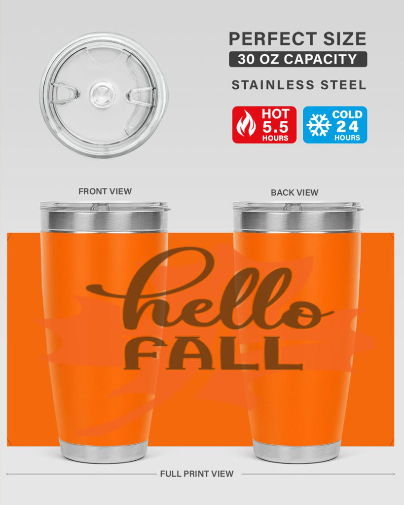 Hello Fall 273#- fall- Tumbler