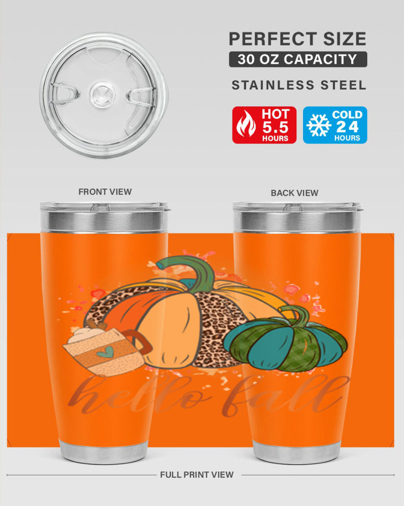 Hello Fall 282#- fall- Tumbler