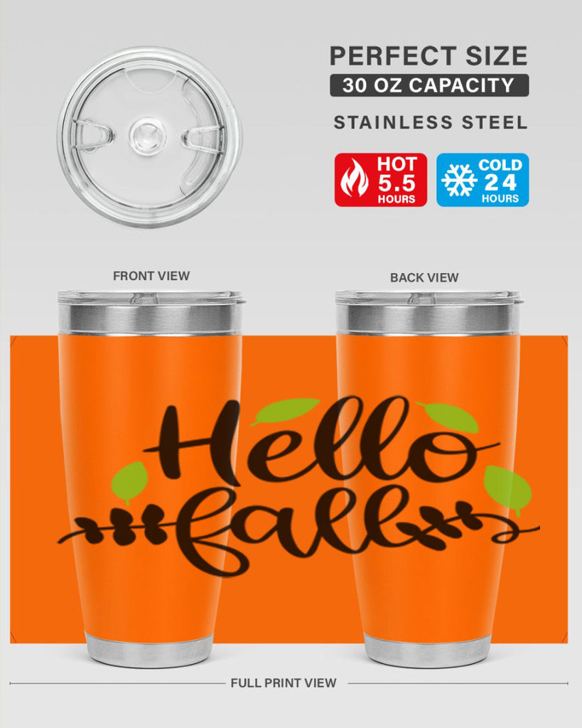 Hello Fall 283#- fall- Tumbler