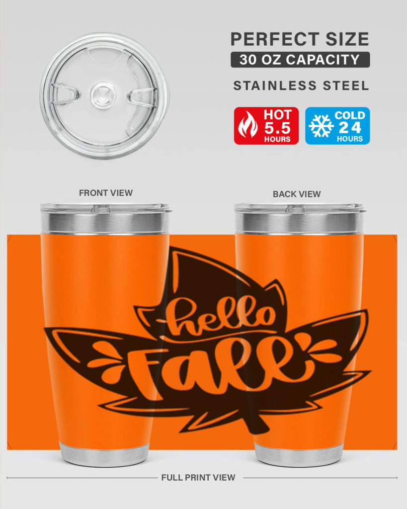 Hello Fall 494#- fall- Tumbler