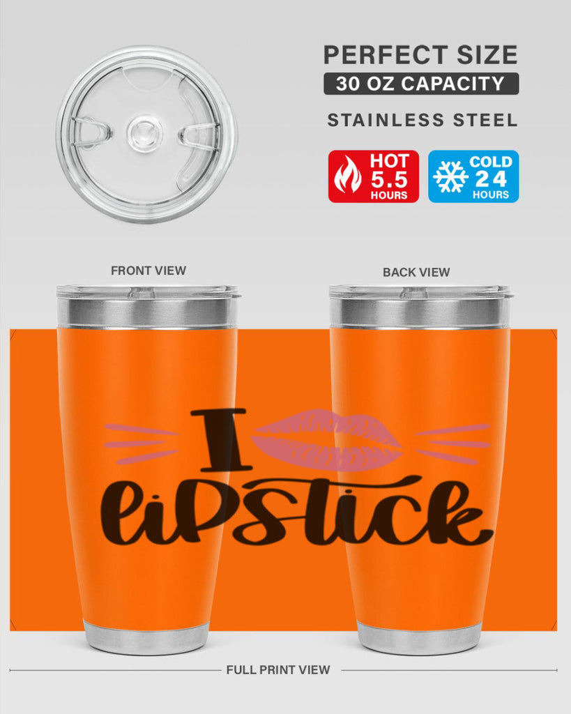 I Love Lipstick Style 86#- make up- Tumbler