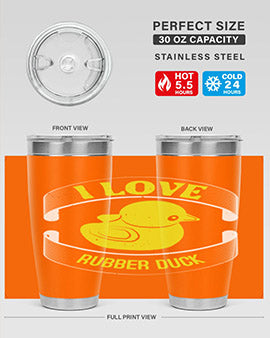I Love Rubber duck Style 41#- duck- Tumbler