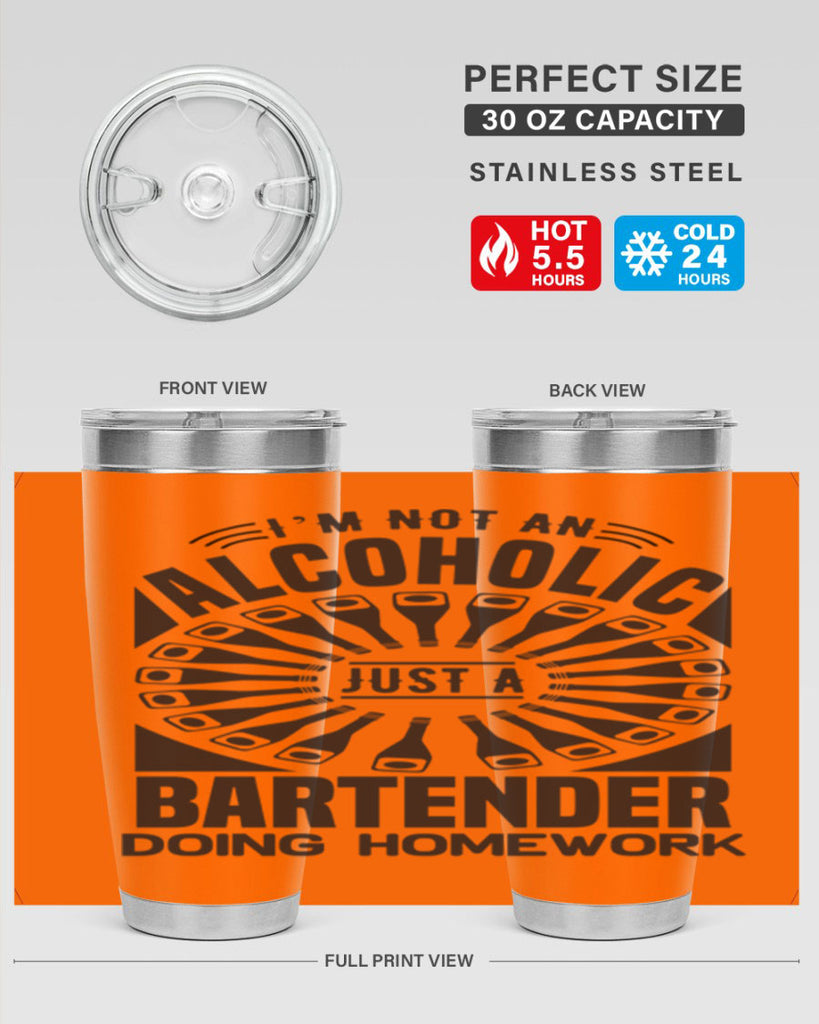 Im not an Style 18#- bartender- tumbler