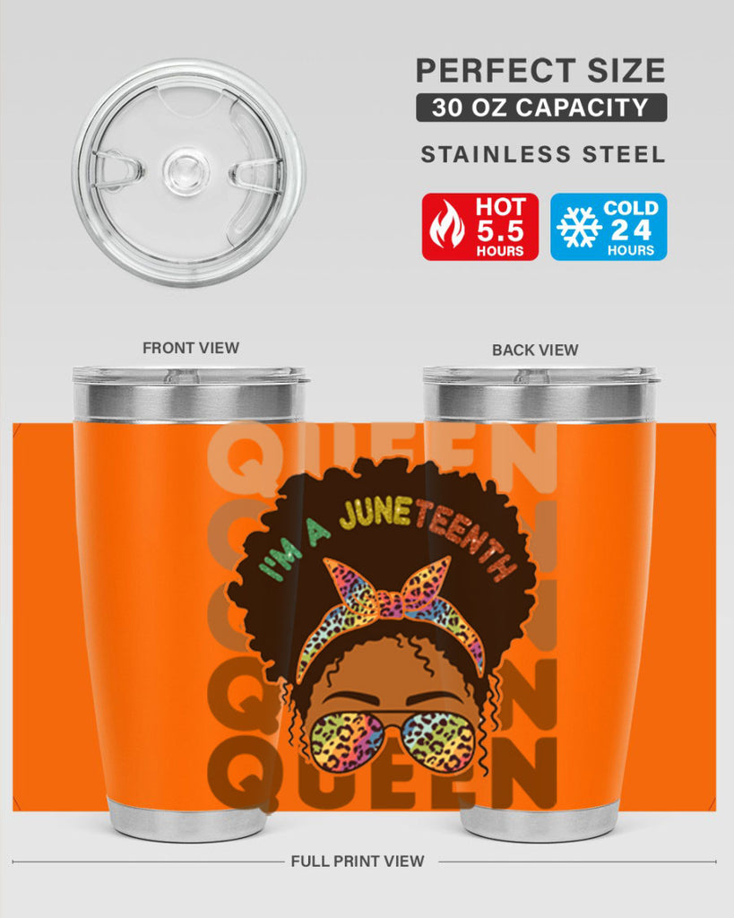 Juneteenth Queen Swag Black Melanin Png 26#- Juneteenth- tumbler