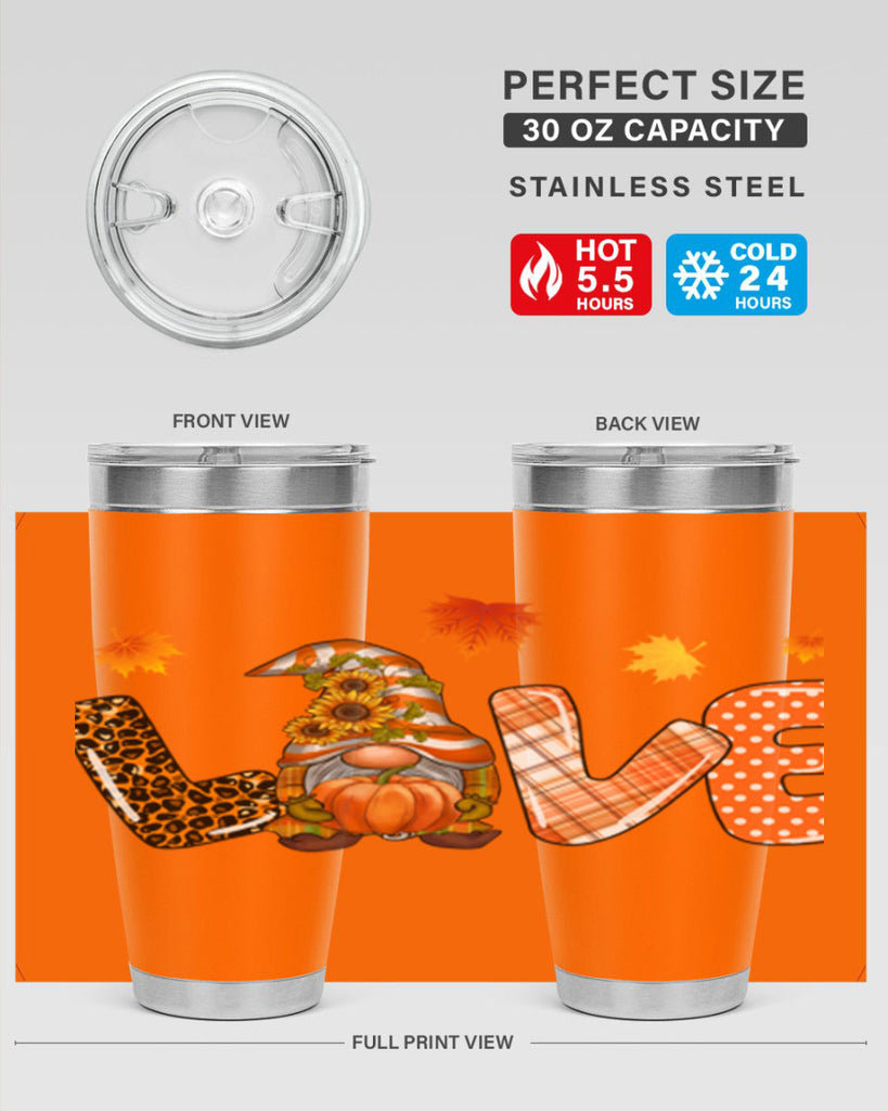 LOVEFallGnomeAutumn 416#- fall- Tumbler