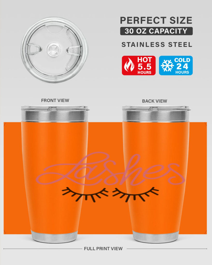 Lashes Style 63#- make up- Tumbler