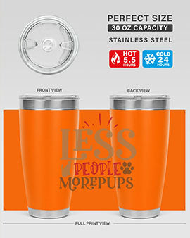 Less People More Pups Style 18#- cat- Tumbler