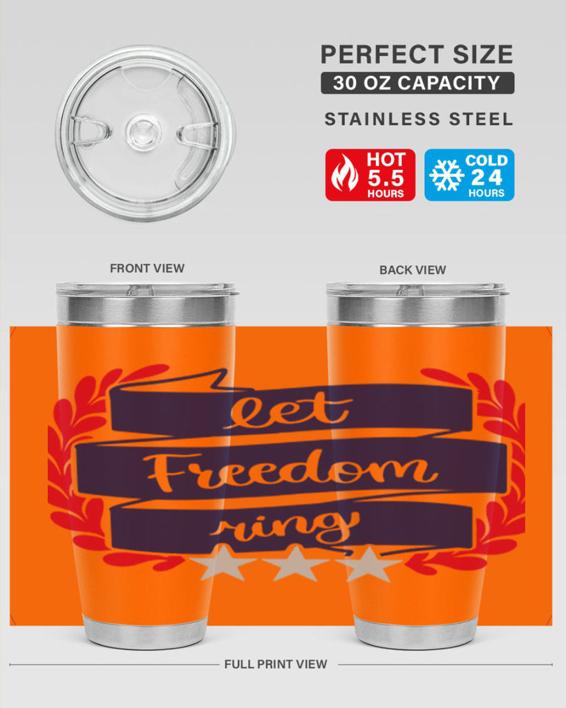 Let Freedom Ring Style 159#- Fourt Of July- Tumbler