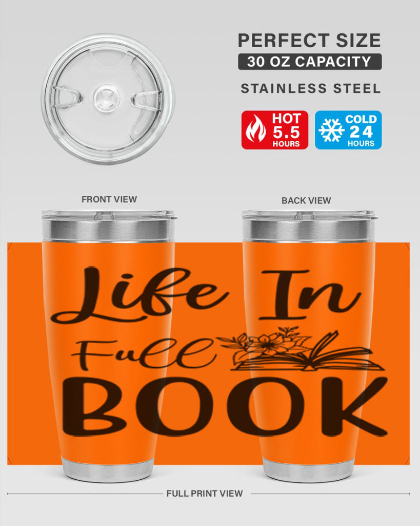 Life In Full Book 297#- spring- Tumbler