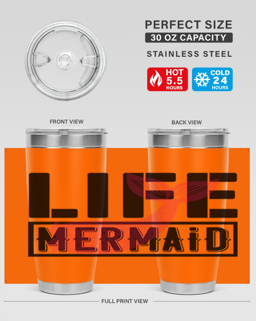 Life mermaid 303#- mermaid- Tumbler