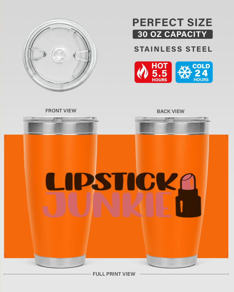Lipstick Junkie Style 56#- make up- Tumbler