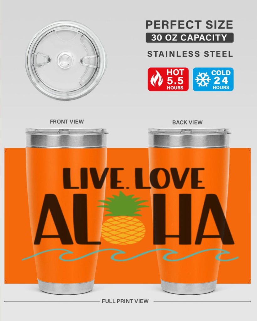 Live Love Aloha Style 30#- summer- Tumbler