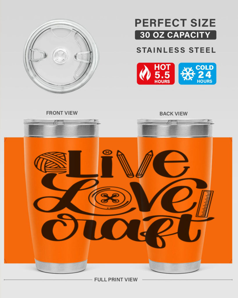 Live Love Craft 14#- crafting- Tumbler