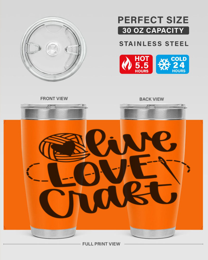 Live Love Craft 15#- crafting- Tumbler