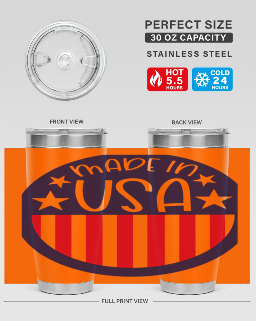 Made In USA Style 165#- Fourt Of July- Tumbler