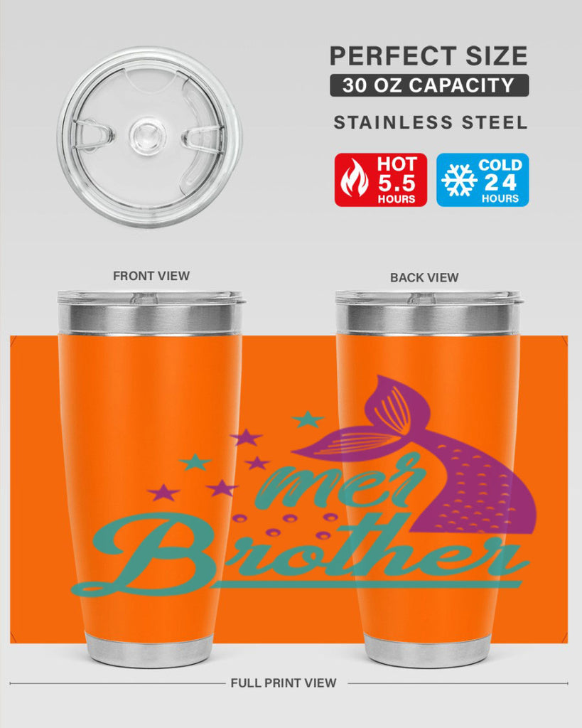 Mer Brother 323#- mermaid- Tumbler
