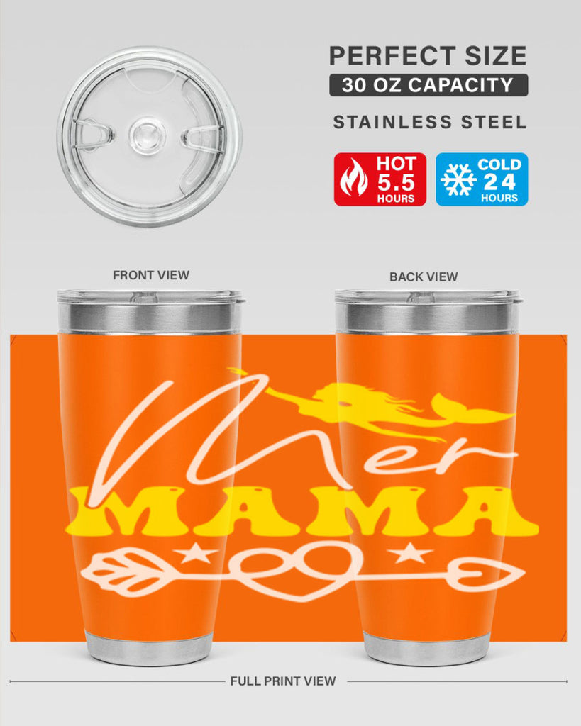 Mer Mama 332#- mermaid- Tumbler