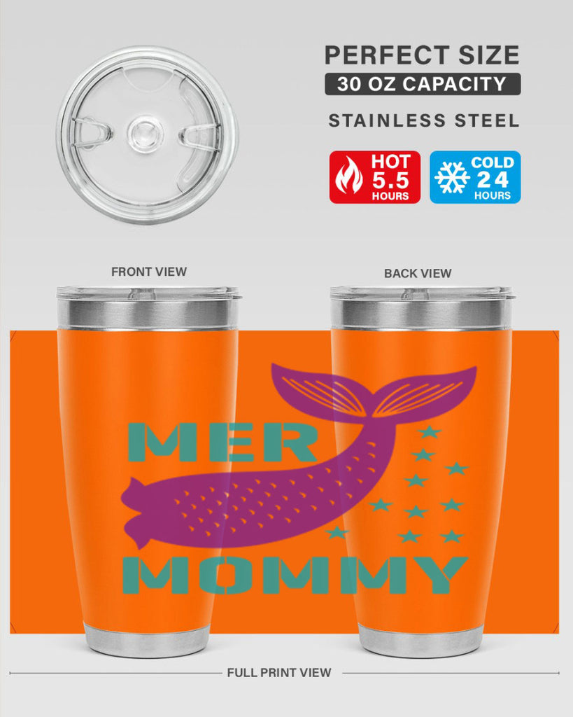 Mer Mommy 342#- mermaid- Tumbler