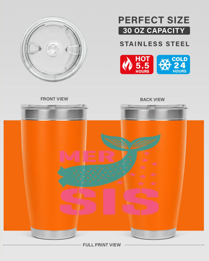 Mer Sis 345#- mermaid- Tumbler