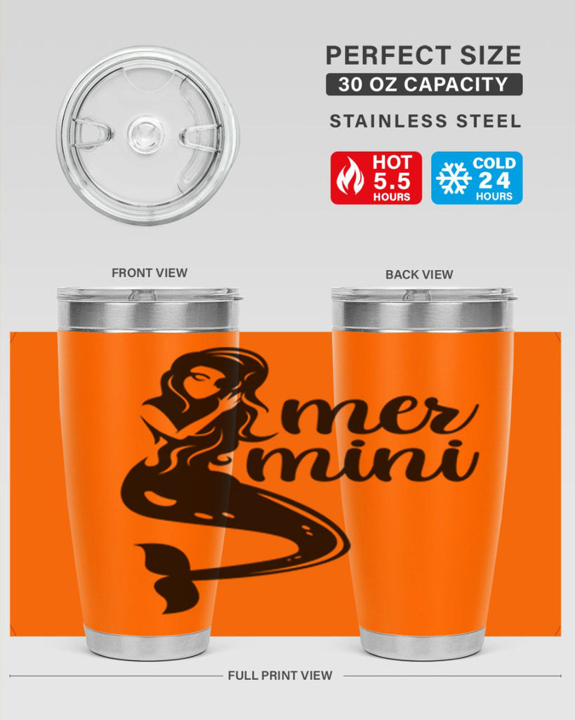 Mer mini 352#- mermaid- Tumbler