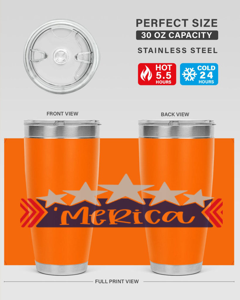 Merica Style 135#- Fourt Of July- Tumbler