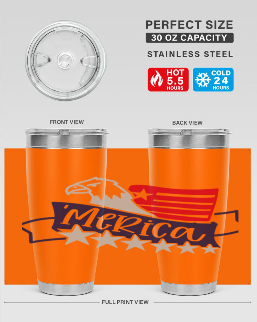 Merica Style 136#- Fourt Of July- Tumbler