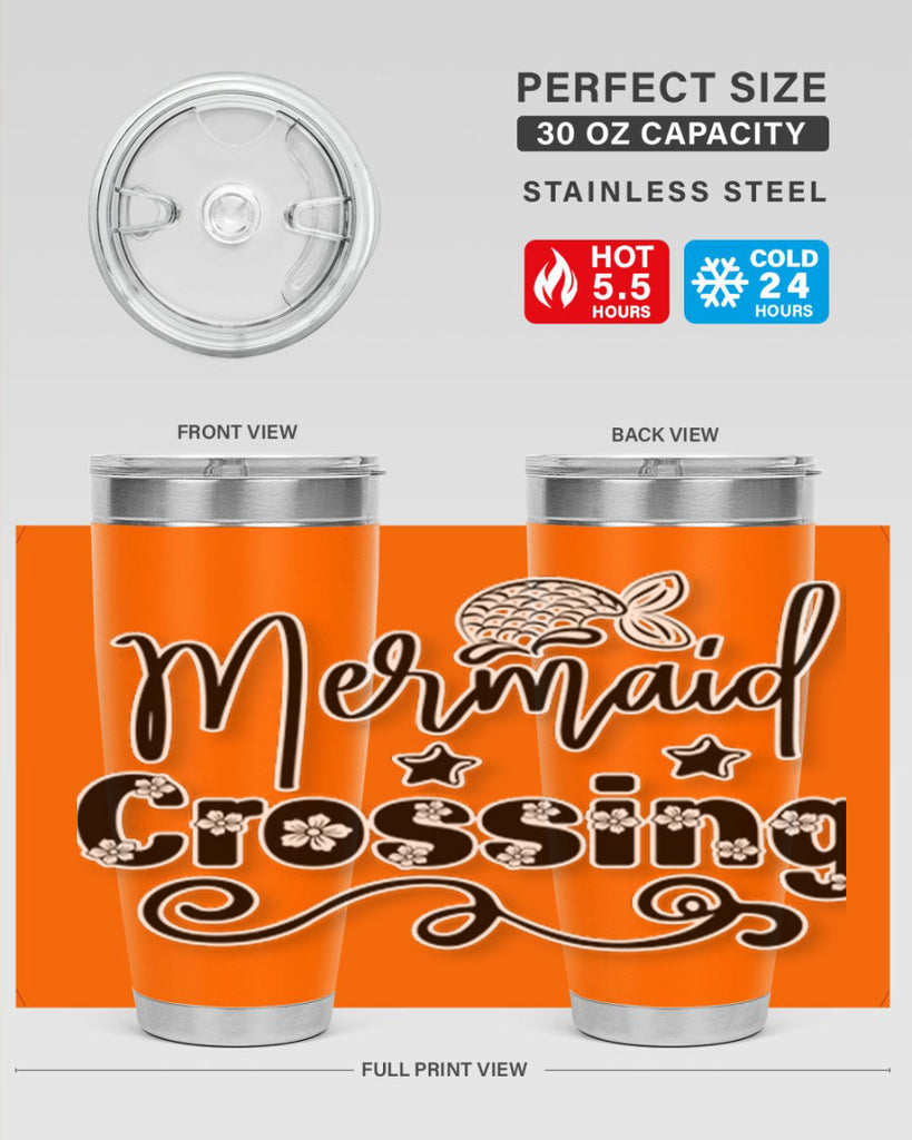 Mermaid Crossing 400#- mermaid- Tumbler