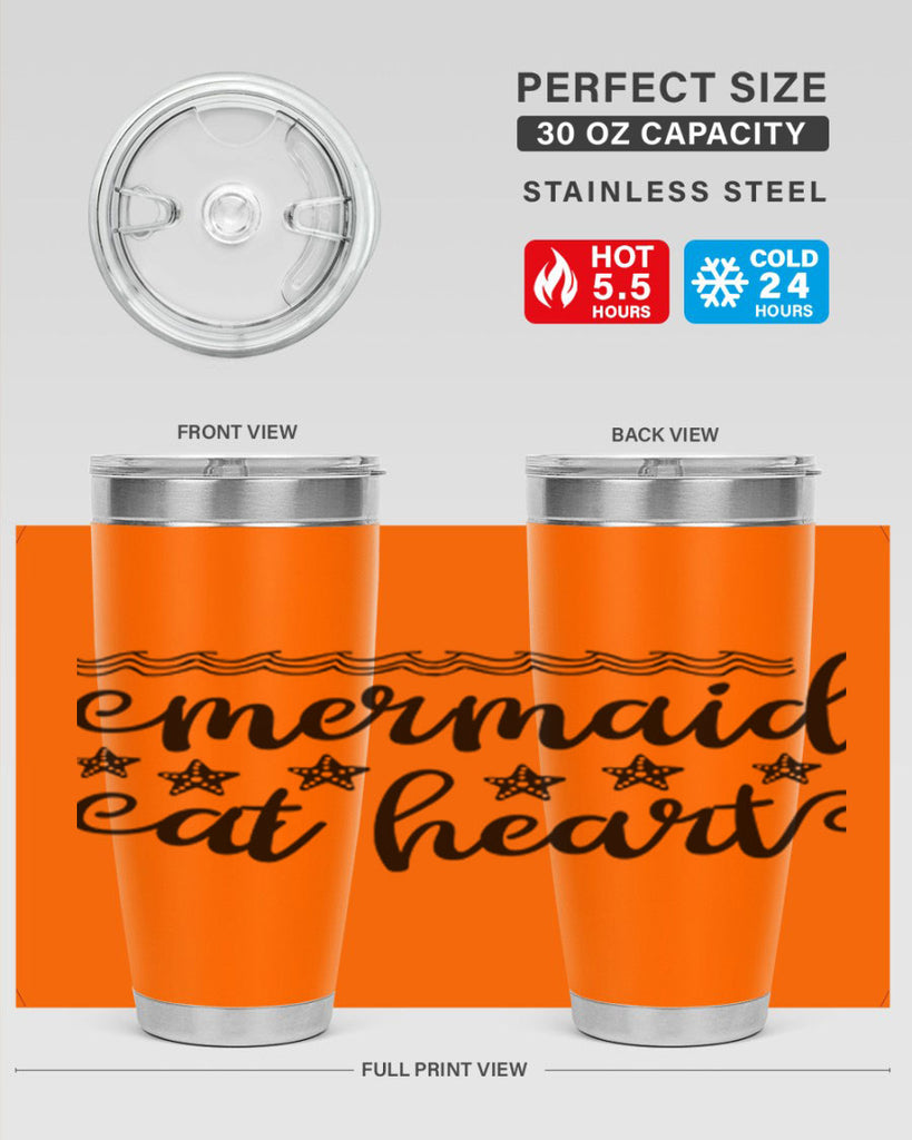 Mermaid at heart design 398#- mermaid- Tumbler