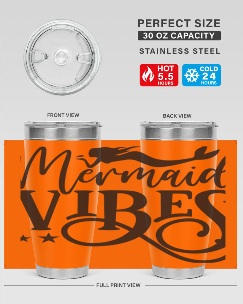 Mermaid vibes 461#- mermaid- Tumbler