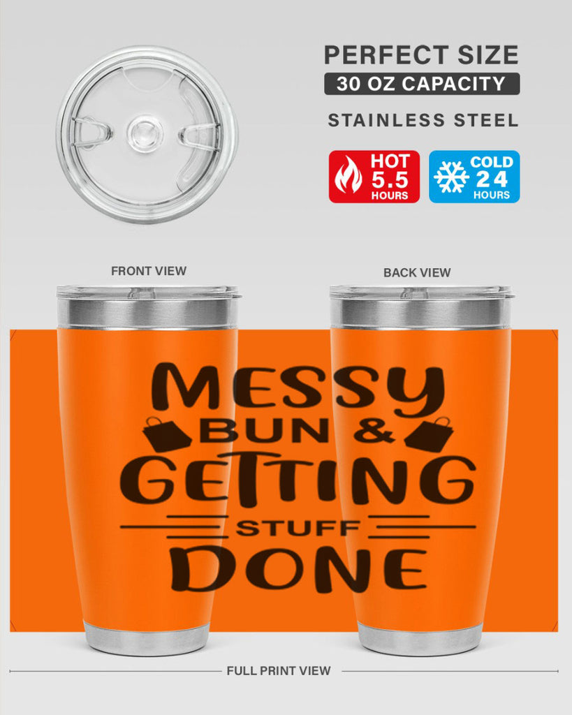 Messy Bun Getting Stuff Done 120#- fashion- Cotton Tank