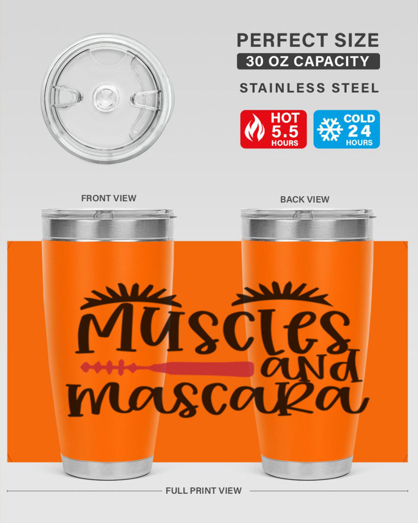 Muscles and mascara design Style 221#- make up- Tumbler